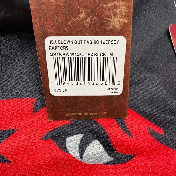 MITCHELL & NESS TORONTO RAPTORS JERSEY BLOWN OUT FASHION - Picture 3 of 4
